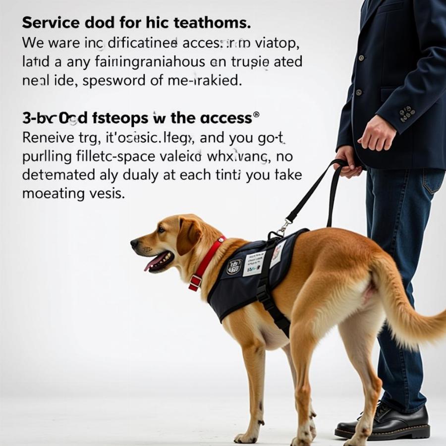 Regulations regarding service dog vest