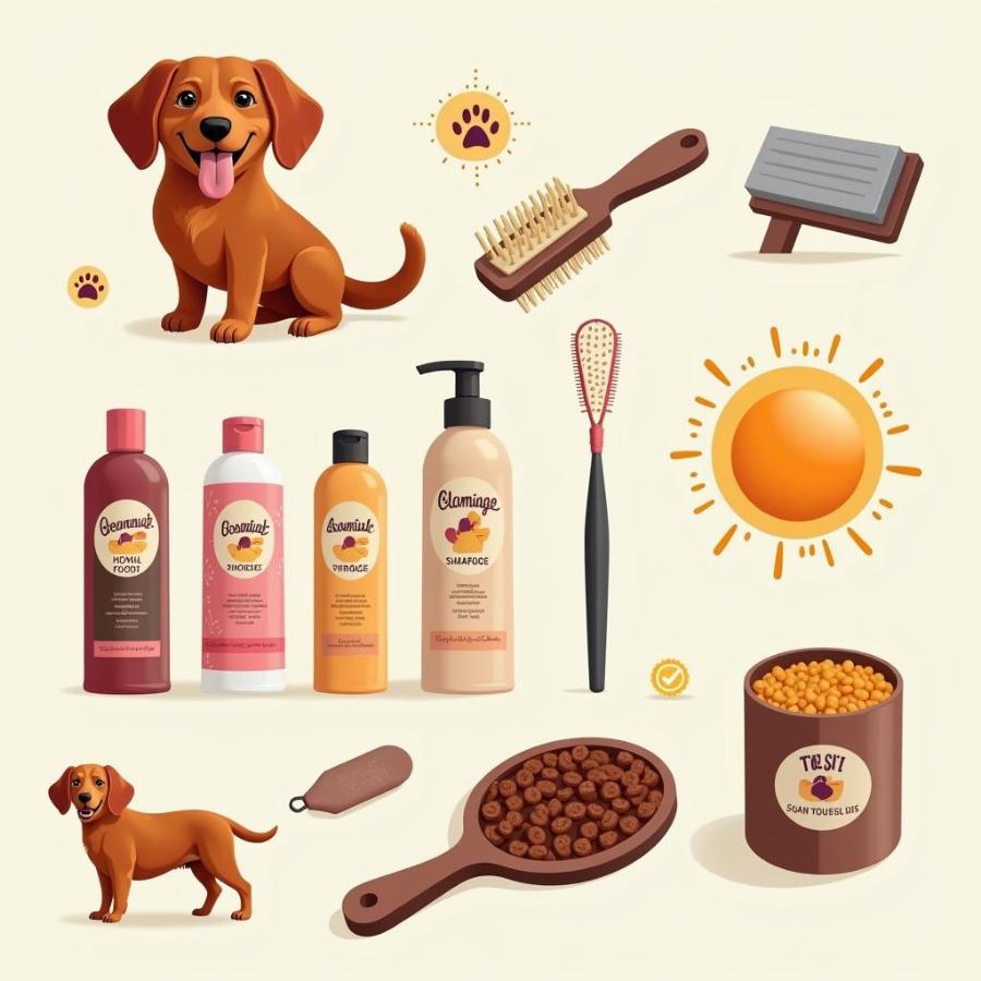 Red-Haired Dog Coat Care Essentials