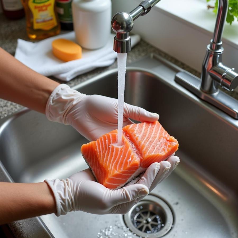 Safe Handling of Raw Salmon for Dogs