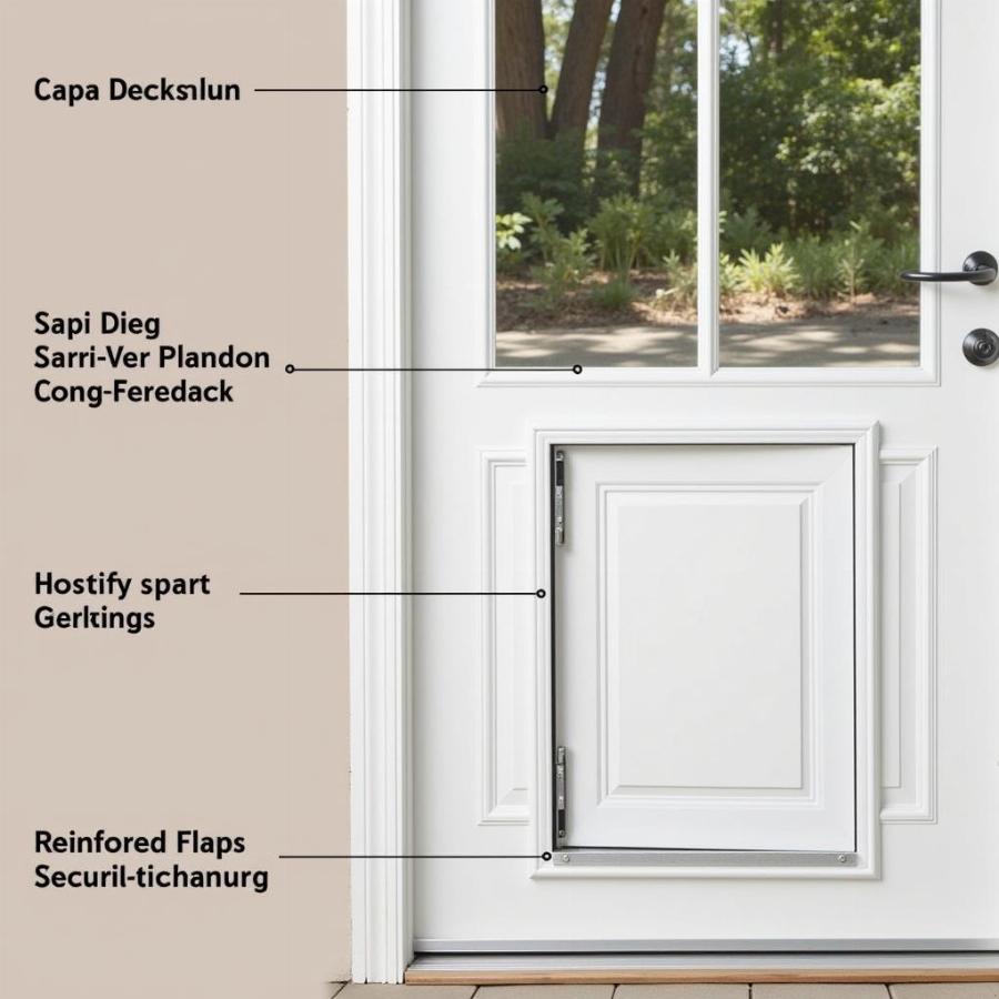 Features of a secure patio door dog door