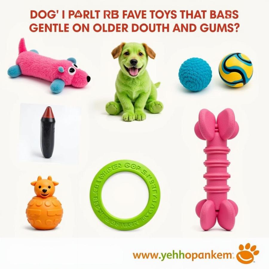 Soft chew toys for senior dogs with aging jaws