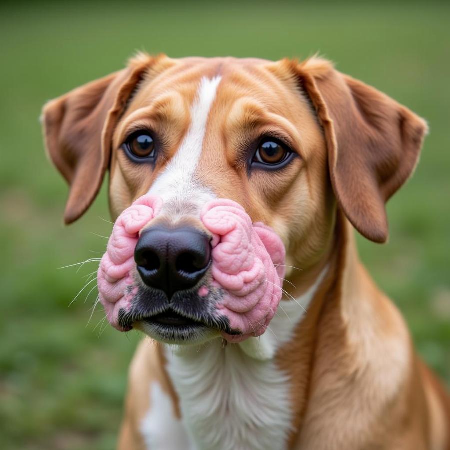 Dog with Facial Swelling - Allergic Reaction to Enalapril