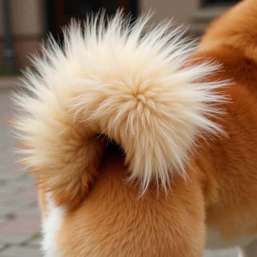 Shiba Inu with a Curly Tail