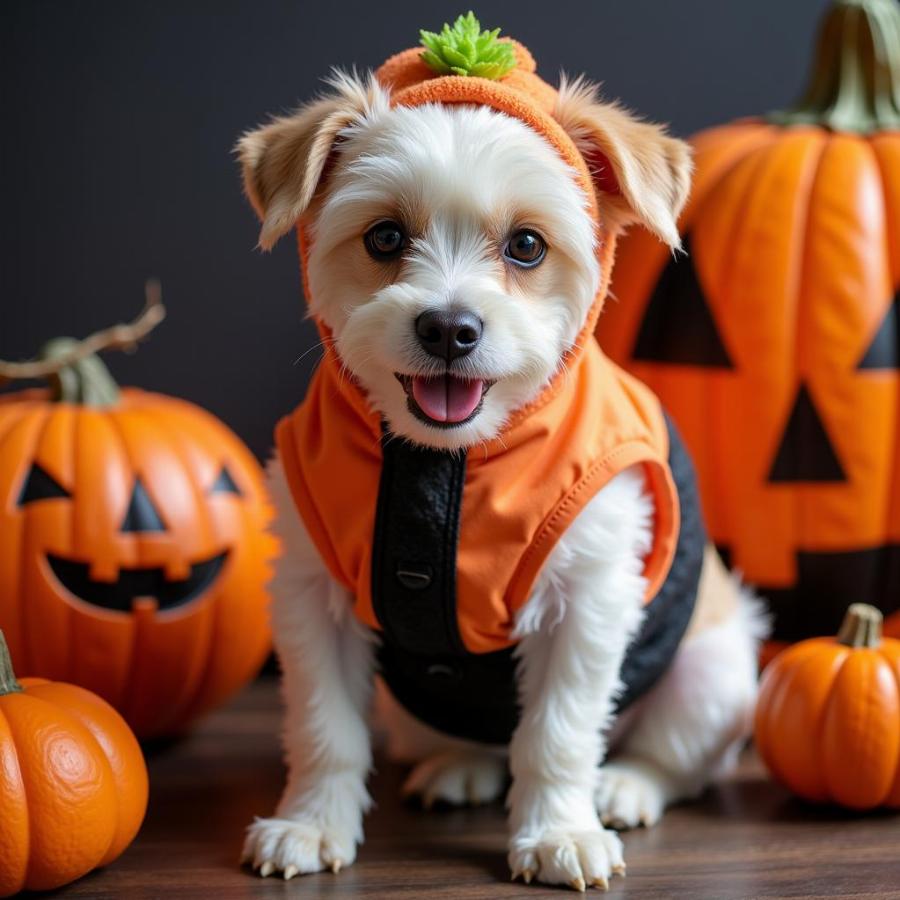 Small Dog in Halloween Sushi Costume