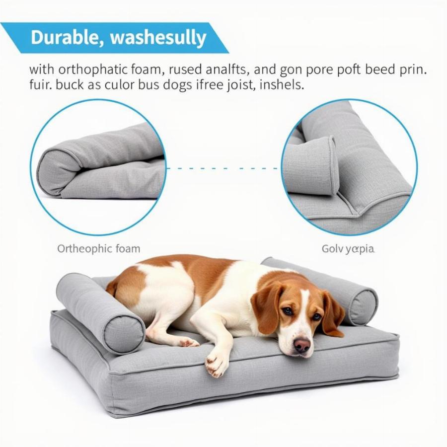 Snoozer Dog Bed with Orthopedic Support