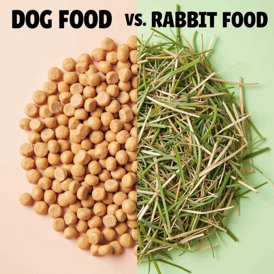 Comparing Dog Food and Rabbit Food