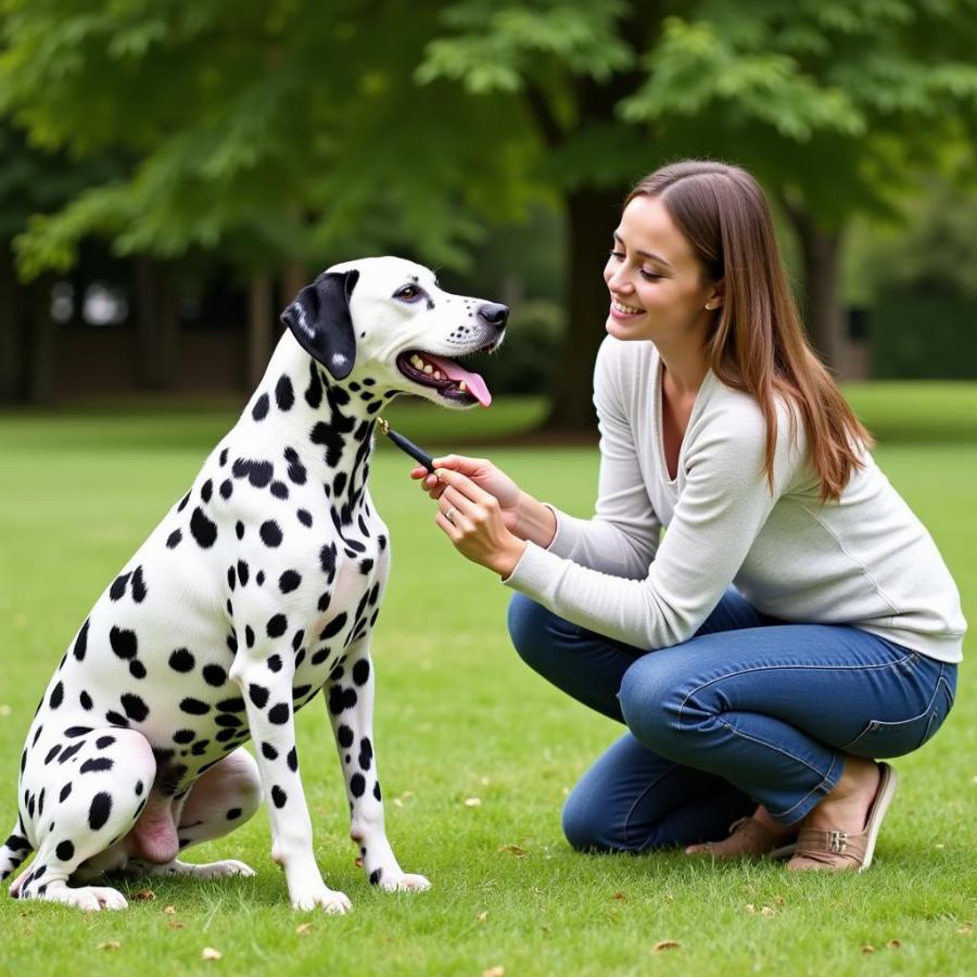 Training a Spotted Dog with Positive Reinforcement