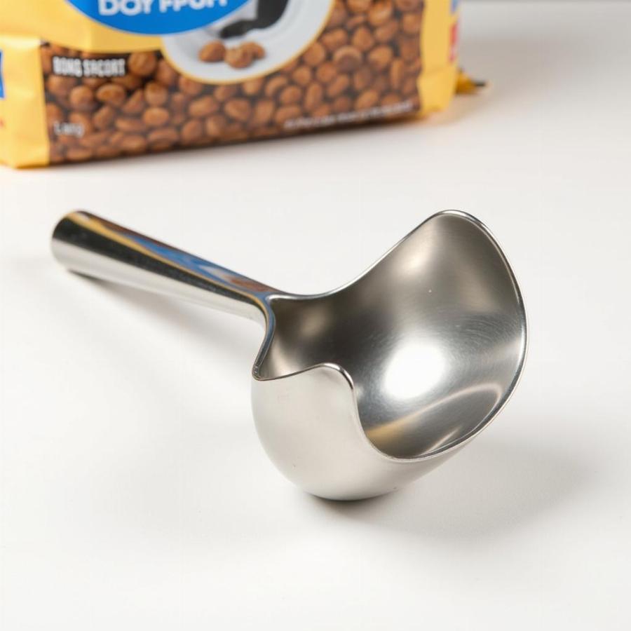 Durable stainless steel dog food scooper