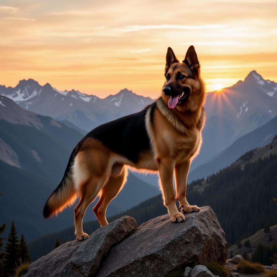 Strong Male Dog Names Inspired by Nature