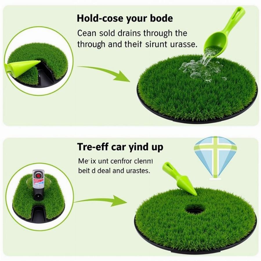 Easy Cleaning Synthetic Grass Dog Potty