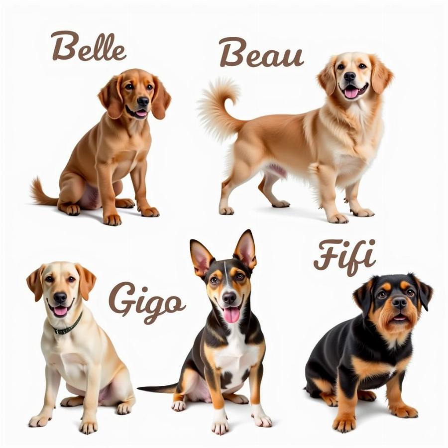 Popular French Dog Names