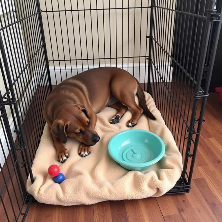 Designing a comfortable dog crate