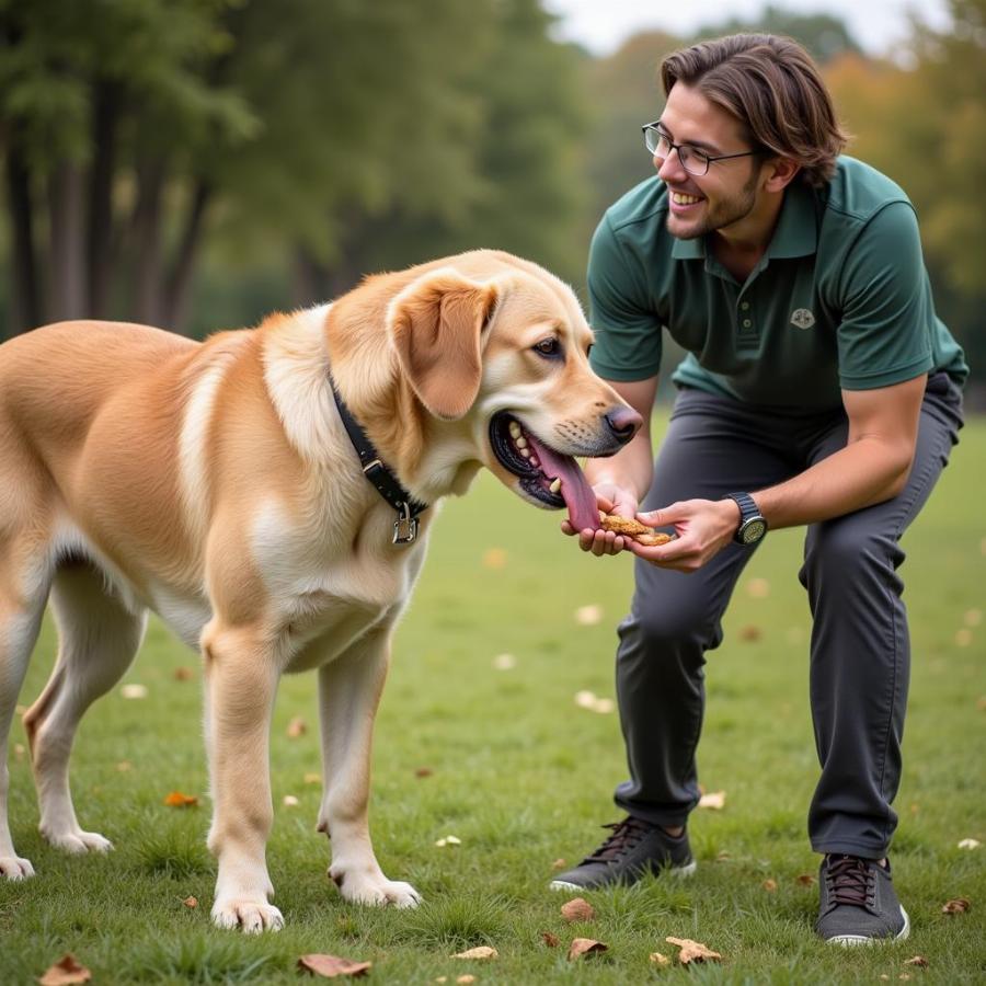 Training a Large Breed Dog with Positive Reinforcement