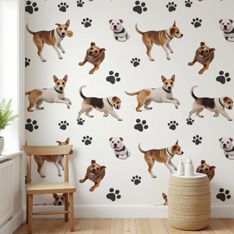 Decorating with Dog Wallpaper