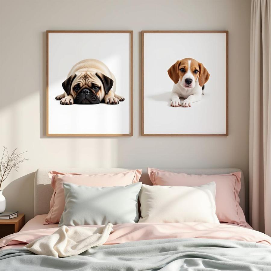 Dog Paintings for the Bedroom