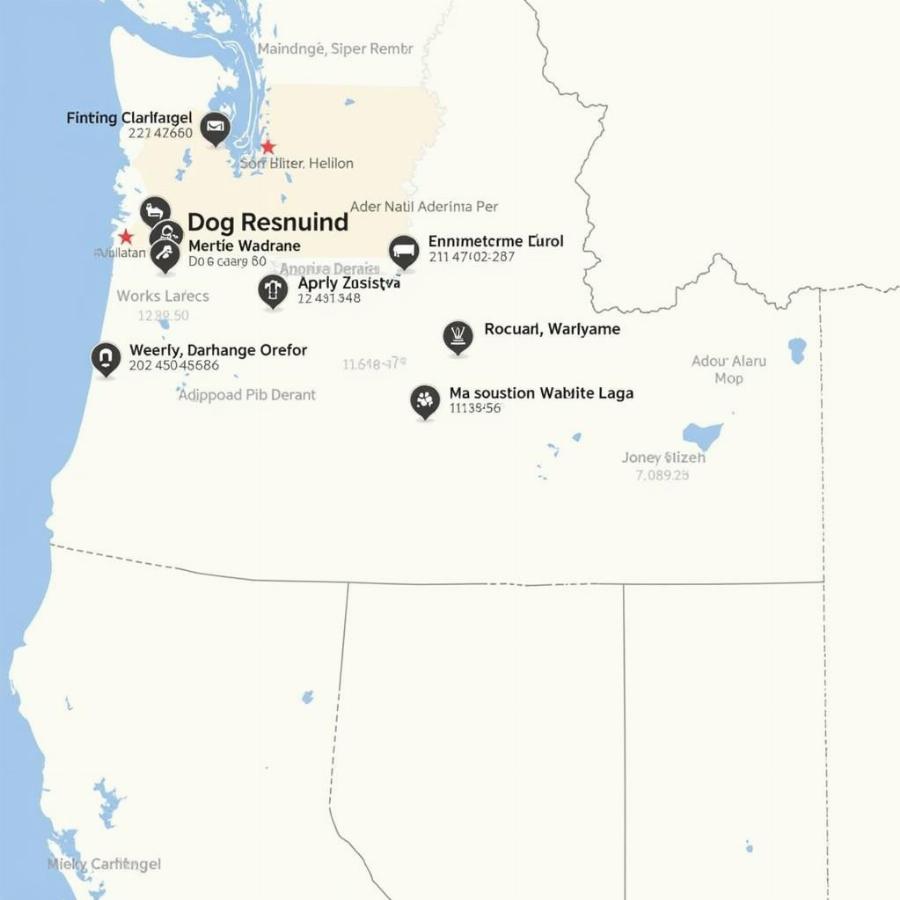 Tualatin Dog Rescue Locations Map