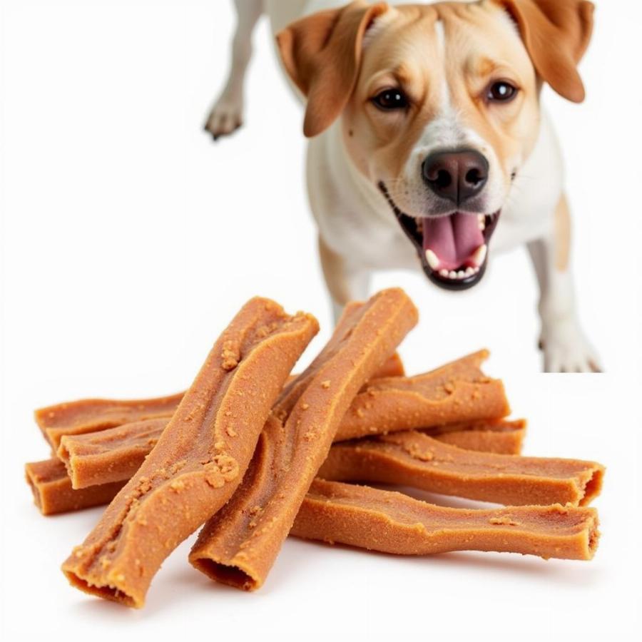 Turkey Tendon Strips Dog Chews for Dental Health and Long-Lasting Enjoyment