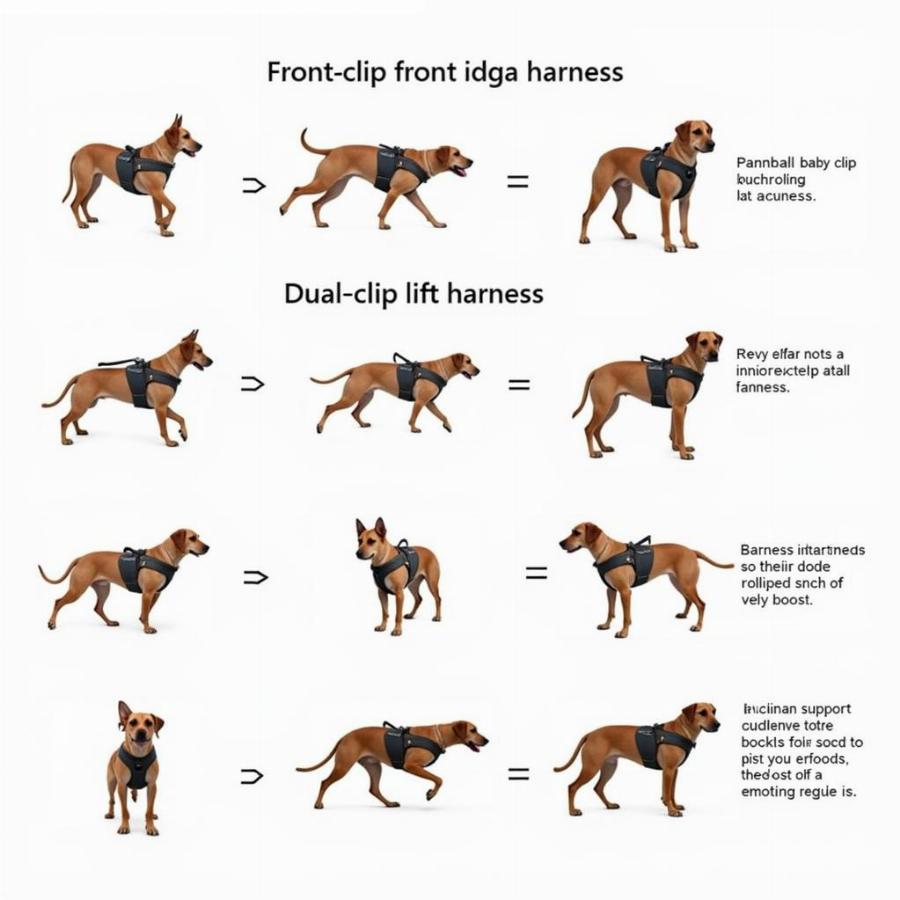 Different types of dog harnesses for various needs