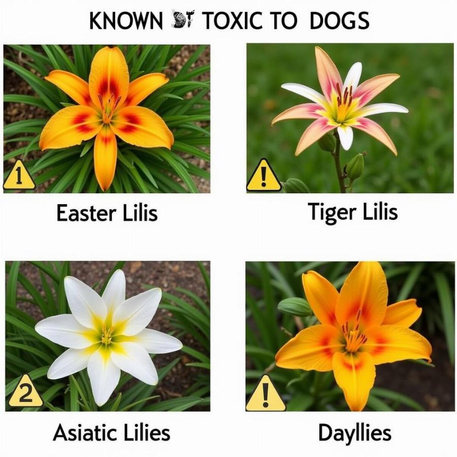 Different Types of Lilies Toxic to Dogs