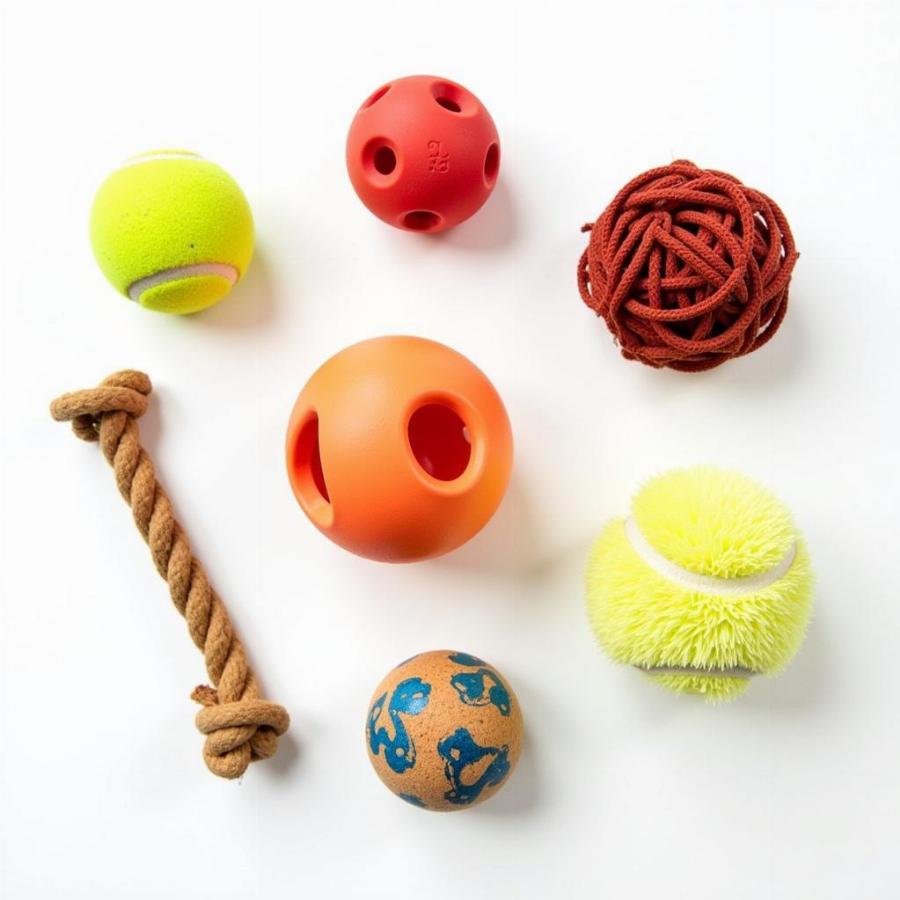 Assortment of Dog Toy Balls