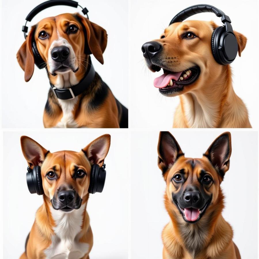 Dogs Listening to Music