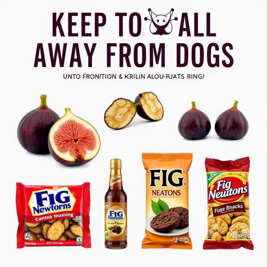 Different fig products that are dangerous for dogs