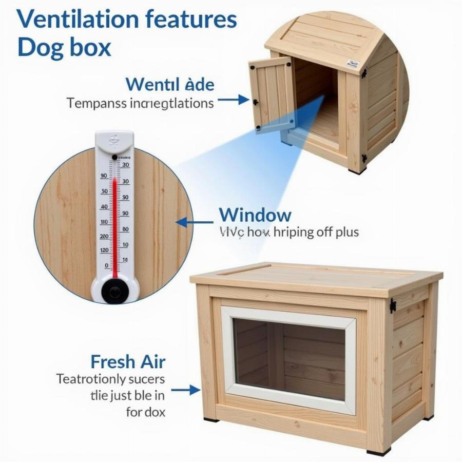 Dog Box with Ventilation Features for Optimal Airflow