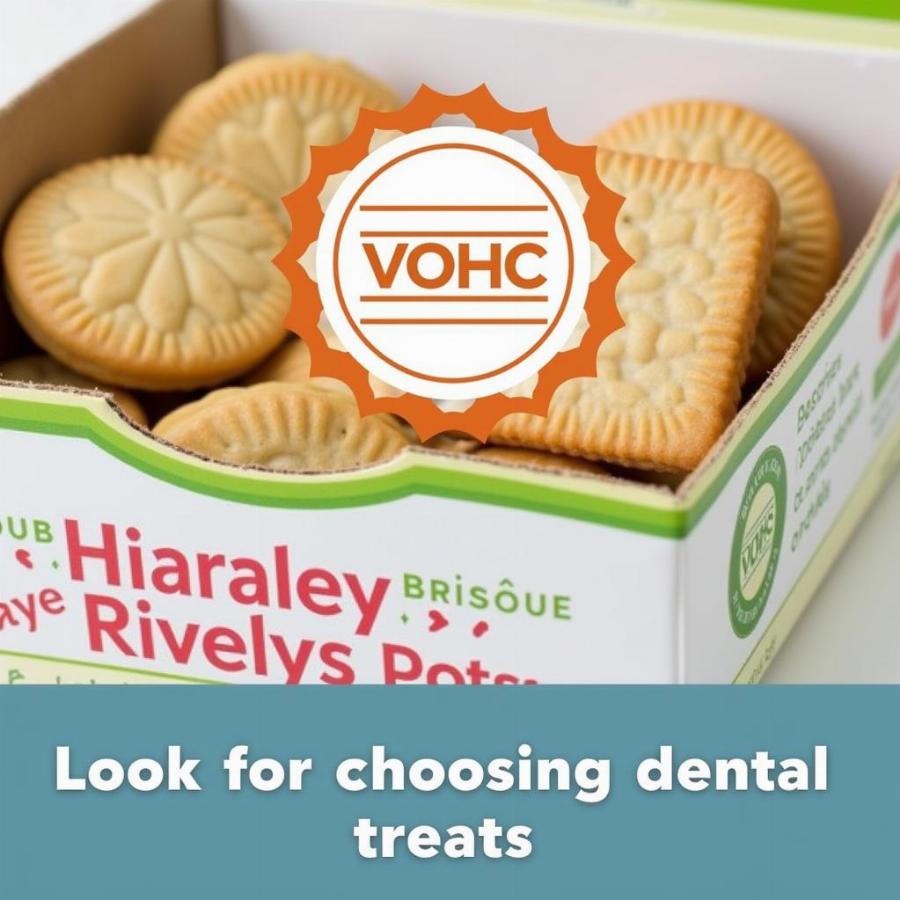 VOHC Seal on Dental Biscuit Packaging