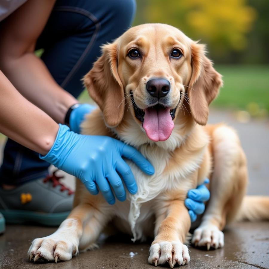 Washing a Dog After Poison Ivy Contact