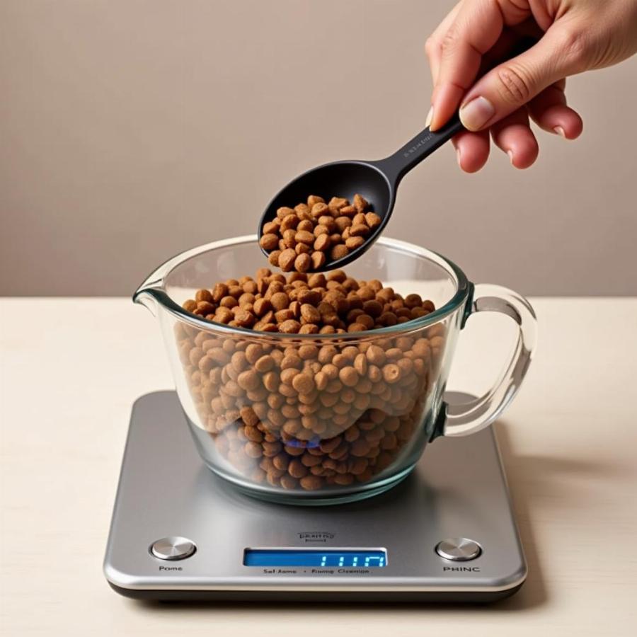 Accurately Measuring Dog Food with a Kitchen Scale