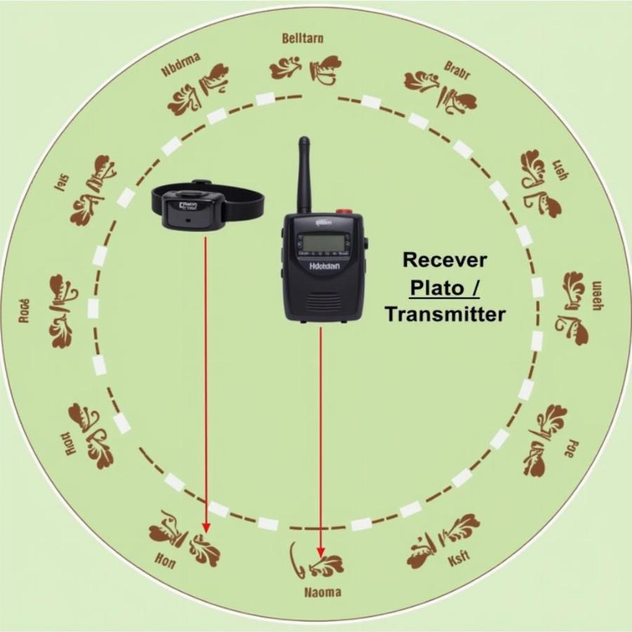 Wireless Dog Fence System Components Diagram