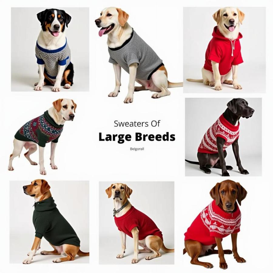 Different Styles of XL Dog Sweaters