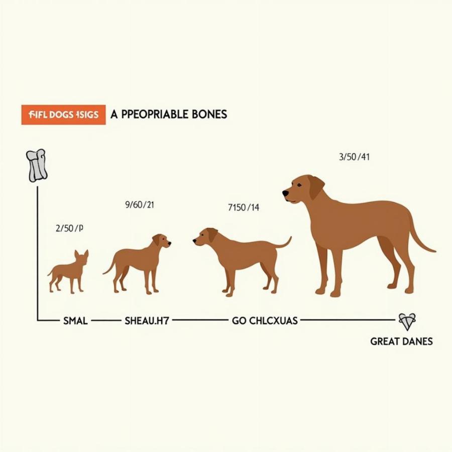 Dog Bones Based on Breed and Size