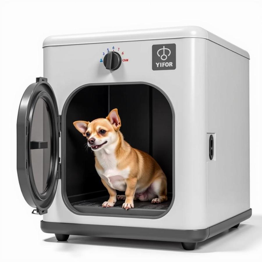 Small Dog Inside Yifor Dryer