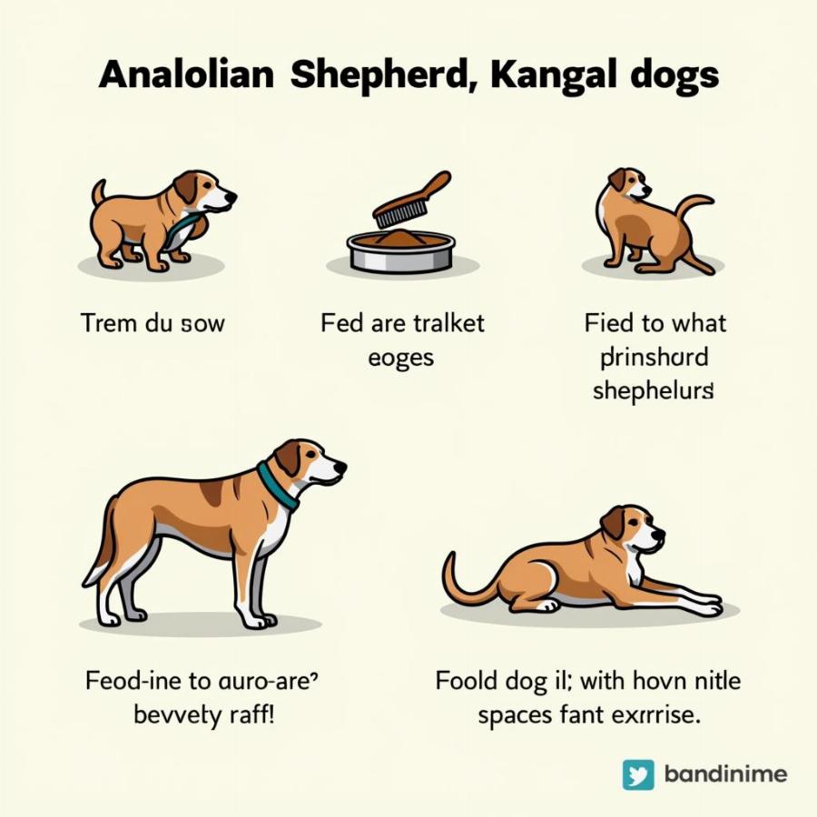 Chăm sóc Chó chăn cừu Anatolian và Chó Kangal