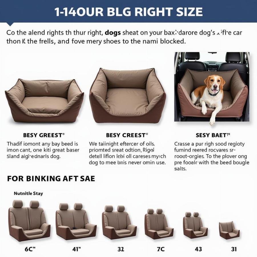 Chọn kích thước back seat dog bed phù hợp