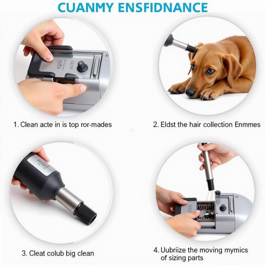 Maintaining a dog hair clipper vacuum