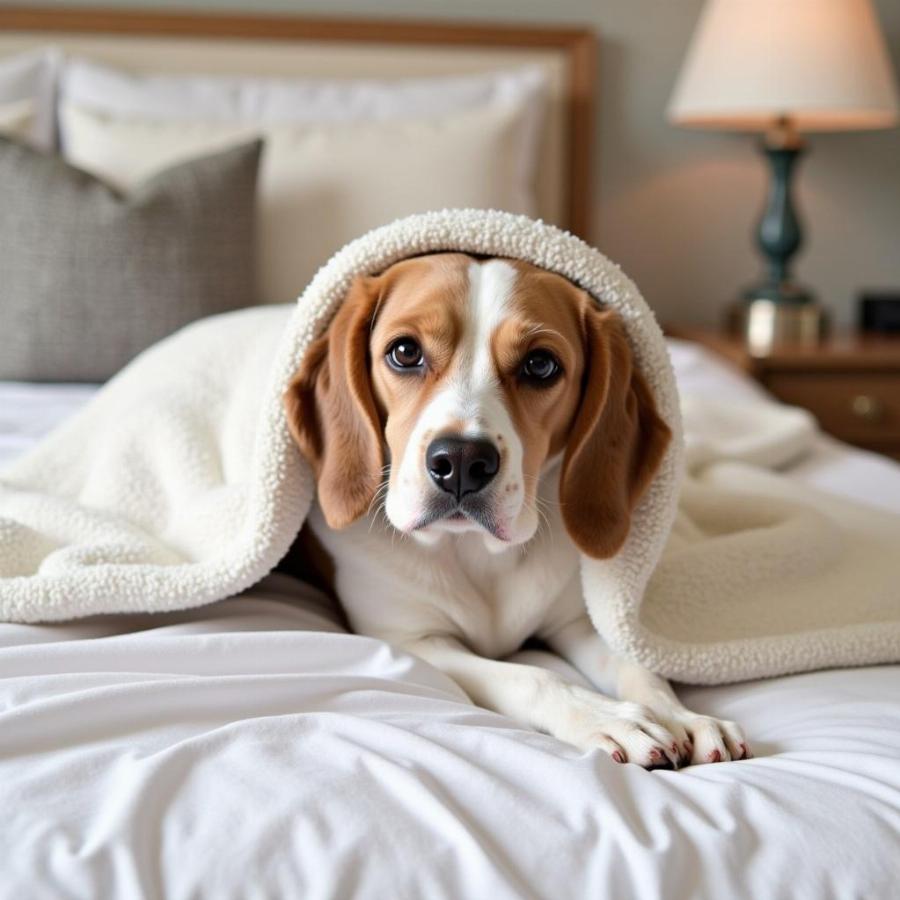 Protecting your bed sheets from dog hair