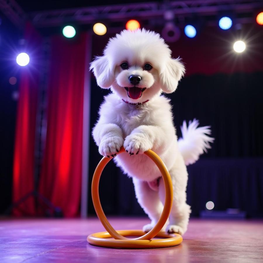 Bichon Frise Performing Tricks