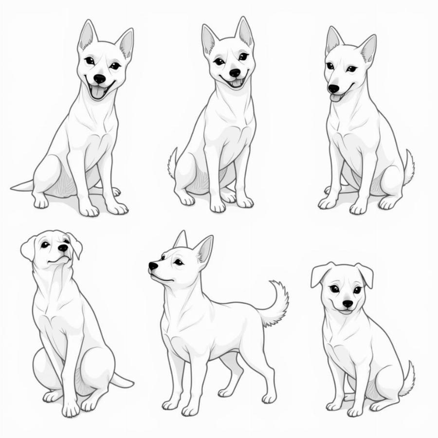 Capturing Expression in Black and White Dog Drawings