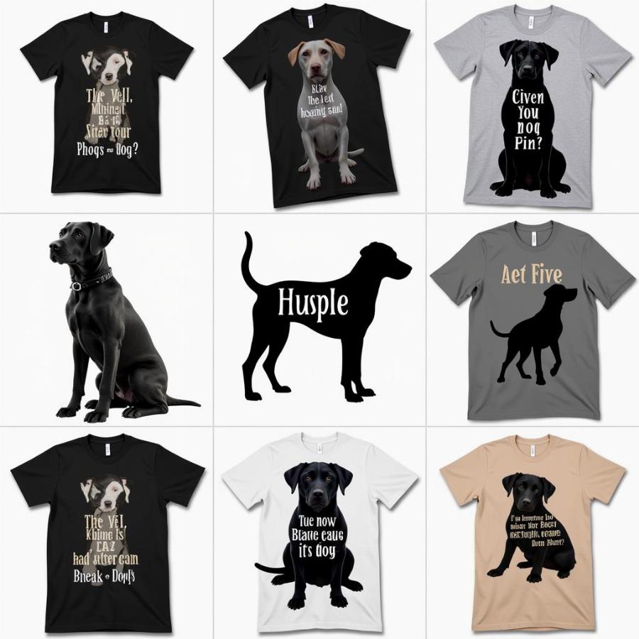 Black Dog T-Shirt Designs