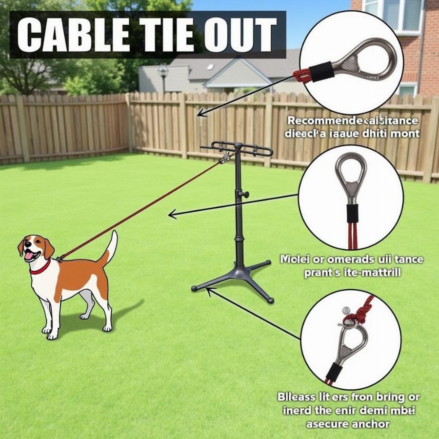 Cable Tie Out Setup Example