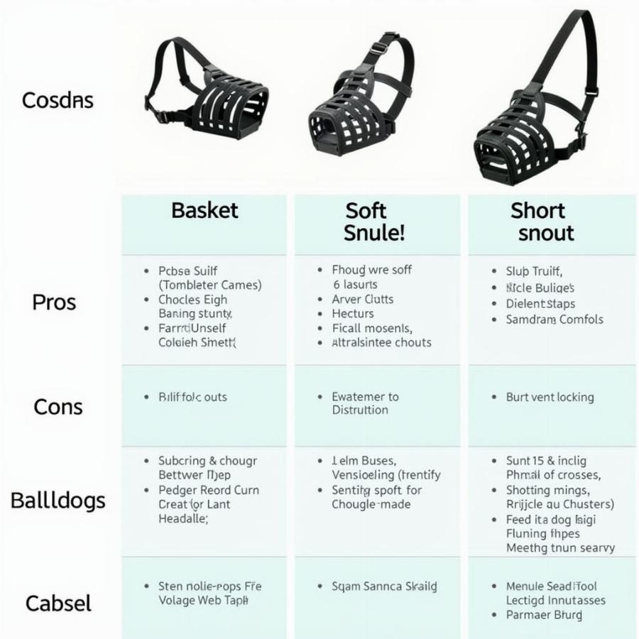 Types of muzzles for Bulldogs