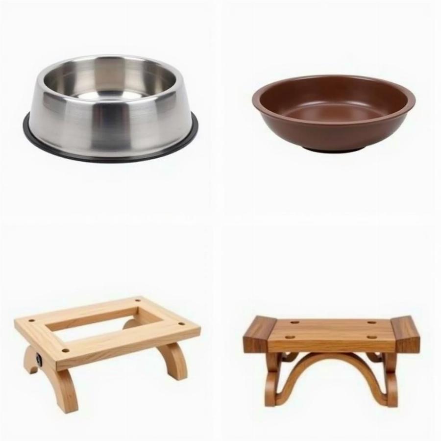 Types of materials for dog food bowls