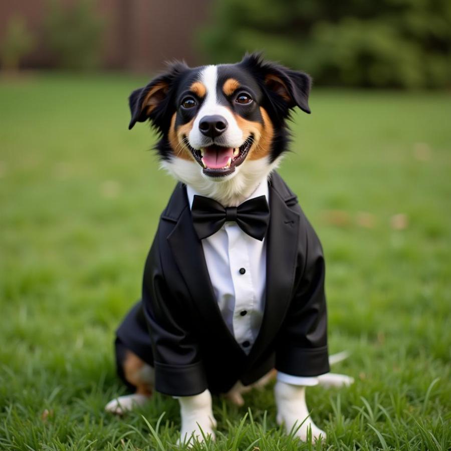 Chó cảnh mặc tuxedo