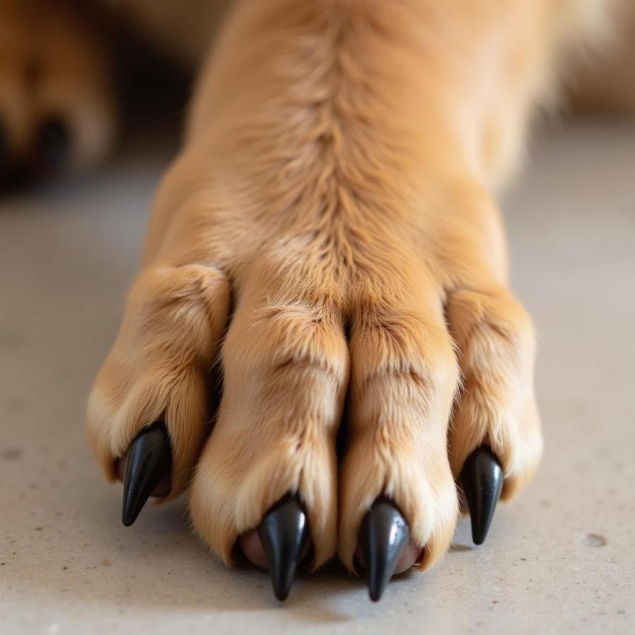 Dog with double dew claws