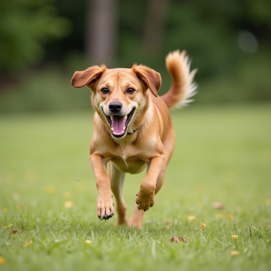 Chó đang chạy zoomies