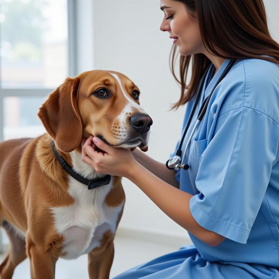 Dog Visiting the Vet