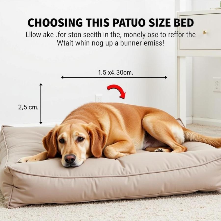 Choosing the right size bed for your Golden Retriever