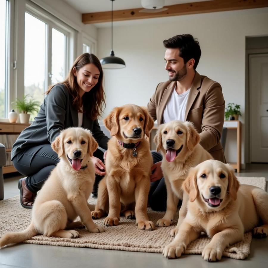 Chọn người nuôi Goldendoodle